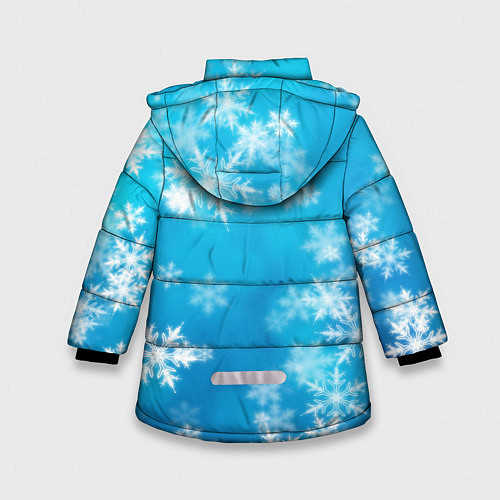 Зимняя куртка для девочки Милый новогодний бычок / 3D-Черный – фото 2