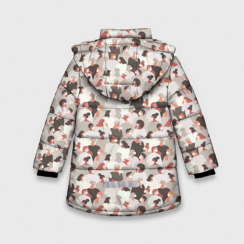 Зимняя куртка для девочки КоронаВирус / 3D-Черный – фото 2