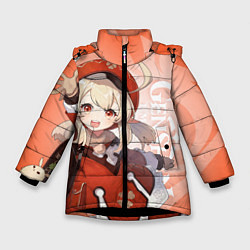 Куртка зимняя для девочки GENSHIN IMPACT, КЛИ, цвет: 3D-черный