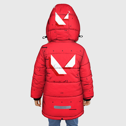 Зимняя куртка для девочки Phoenix / 3D-Красный – фото 4