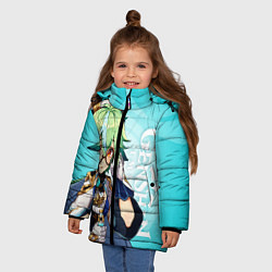 Куртка зимняя для девочки GENSHIN IMPACT, САХАРОЗА, цвет: 3D-черный — фото 2