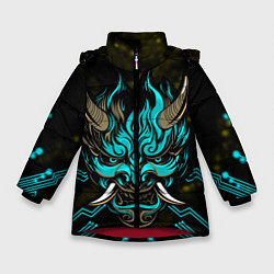 Куртка зимняя для девочки SAMURAI CYBERPUNK 2077, цвет: 3D-красный