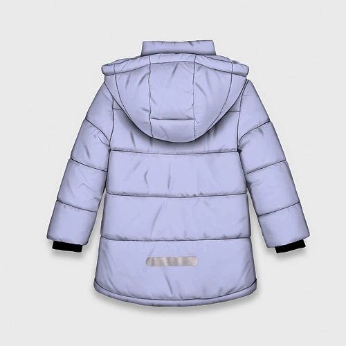 Зимняя куртка для девочки Магический аксолотль / 3D-Черный – фото 2