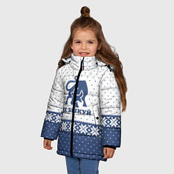 Куртка зимняя для девочки Не Быкуй!, цвет: 3D-черный — фото 2