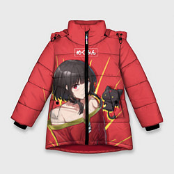 Куртка зимняя для девочки Megumin, цвет: 3D-красный
