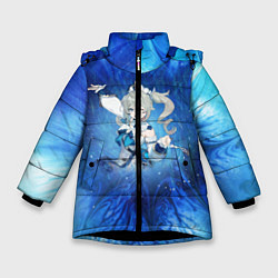 Куртка зимняя для девочки Барбара Genshin Impact, цвет: 3D-черный