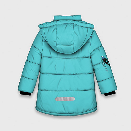 Зимняя куртка для девочки Самурай / 3D-Черный – фото 2