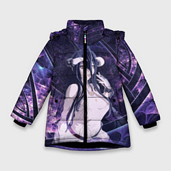 Куртка зимняя для девочки Альбедо, цвет: 3D-черный