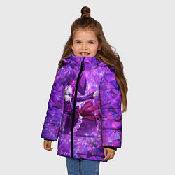 Куртка зимняя для девочки Шалтир Бладфоллен, цвет: 3D-черный — фото 2