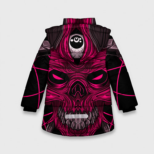Зимняя куртка для девочки Дьявол / 3D-Черный – фото 2