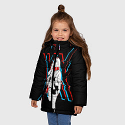 Куртка зимняя для девочки Любимый во Франксе: XX, цвет: 3D-черный — фото 2