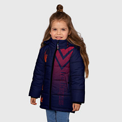 Куртка зимняя для девочки The Beatles, цвет: 3D-красный — фото 2