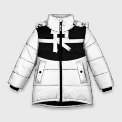 Куртка зимняя для девочки Arttaram, цвет: 3D-черный
