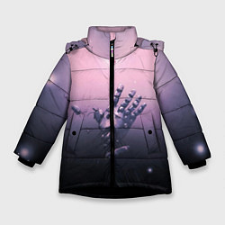 Куртка зимняя для девочки Стальной Алхимик, цвет: 3D-черный