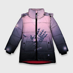 Куртка зимняя для девочки Стальной Алхимик, цвет: 3D-красный