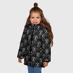 Куртка зимняя для девочки СССР ПАТТЕРН, цвет: 3D-черный — фото 2