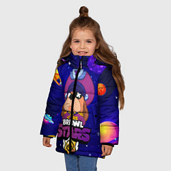 Куртка зимняя для девочки Brawl Stars - Генерал Гавс, цвет: 3D-черный — фото 2