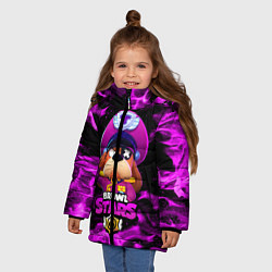 Куртка зимняя для девочки ГЕНЕРАЛ ГАВС - Brawl Stars, цвет: 3D-черный — фото 2