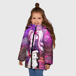 Куртка зимняя для девочки Джунко Эношима, цвет: 3D-черный — фото 2