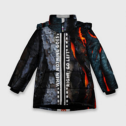 Куртка зимняя для девочки RIGHT-LEFT 1, цвет: 3D-черный