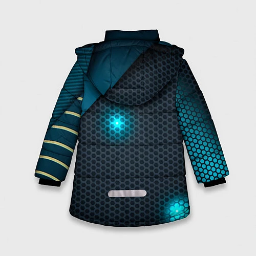 Зимняя куртка для девочки OPEL ОПЕЛЬ / 3D-Черный – фото 2