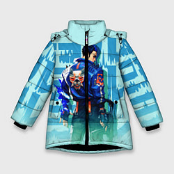 Куртка зимняя для девочки ВАЛОРАНТ, цвет: 3D-черный
