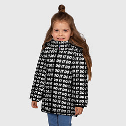Куртка зимняя для девочки Люцик, цвет: 3D-черный — фото 2