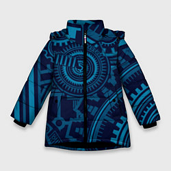 Зимняя куртка для девочки Steampunk Mechanic Blue