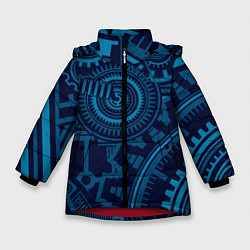Зимняя куртка для девочки Steampunk Mechanic Blue
