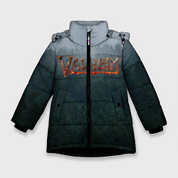 Куртка зимняя для девочки Valheim, цвет: 3D-черный