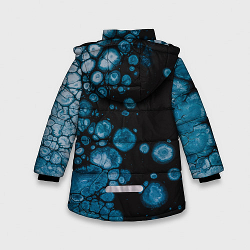 Зимняя куртка для девочки Лёд / 3D-Черный – фото 2