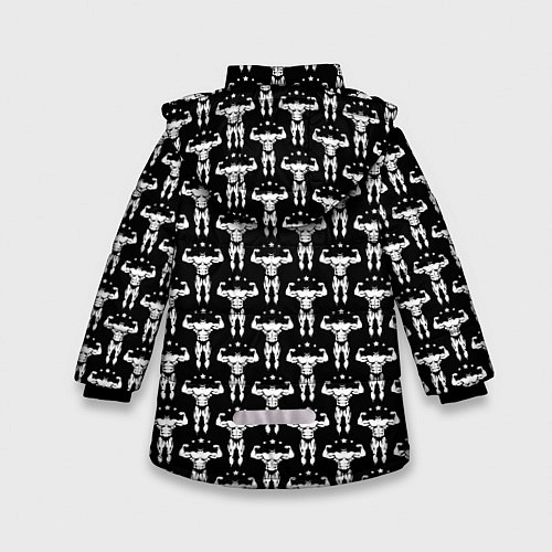 Зимняя куртка для девочки Фитнес / 3D-Черный – фото 2