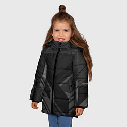 Куртка зимняя для девочки Хромированная Сталь, цвет: 3D-светло-серый — фото 2