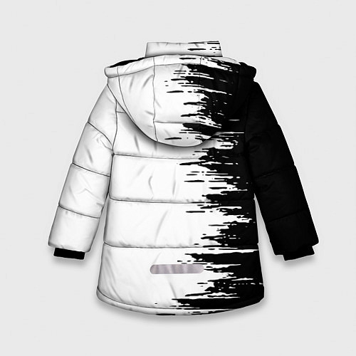 Зимняя куртка для девочки Чёрный клевер, / 3D-Черный – фото 2