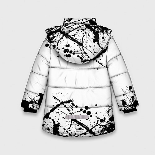 Зимняя куртка для девочки Черный клевер, / 3D-Черный – фото 2