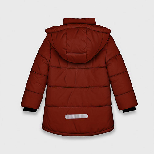 Зимняя куртка для девочки Русский медведь капитан / 3D-Черный – фото 2