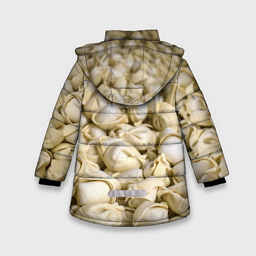 Зимняя куртка для девочки Пельмени / 3D-Черный – фото 2