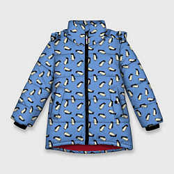 Зимняя куртка для девочки Пингвины