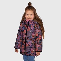 Куртка зимняя для девочки Медузы, цвет: 3D-черный — фото 2