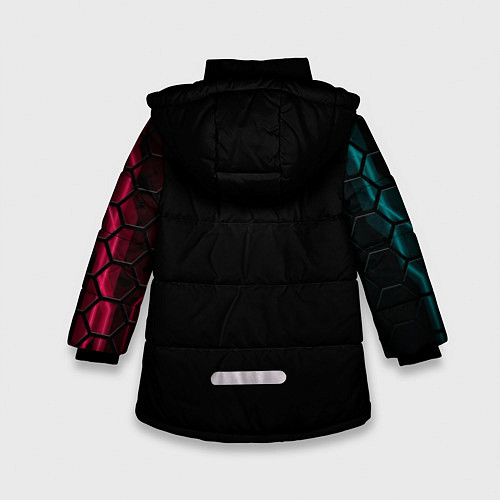Зимняя куртка для девочки Cyberpunk - Moxes / 3D-Черный – фото 2