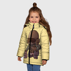 Куртка зимняя для девочки J?ger Rainbow Six Art 01, цвет: 3D-черный — фото 2