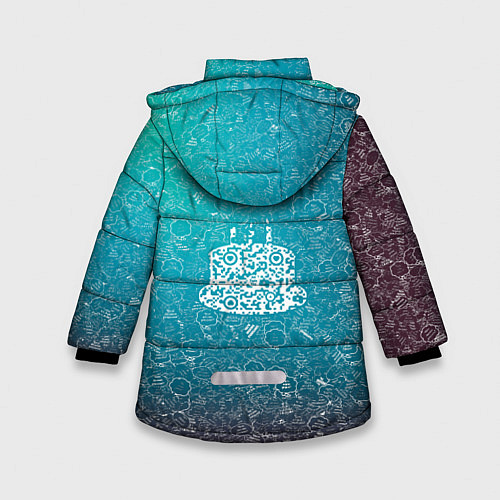 Зимняя куртка для девочки Торт АПВ 197ЗГС / 3D-Черный – фото 2