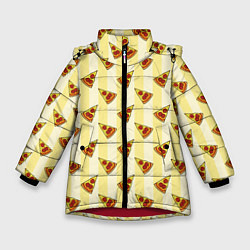 Зимняя куртка для девочки Кусочки Пиццы