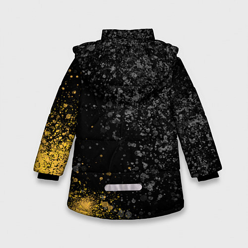 Зимняя куртка для девочки Renault Брызги / 3D-Черный – фото 2