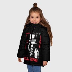 Куртка зимняя для девочки Hellsing, цвет: 3D-черный — фото 2