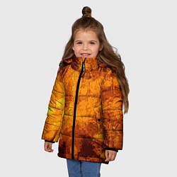 Куртка зимняя для девочки Стимпанк, цвет: 3D-черный — фото 2