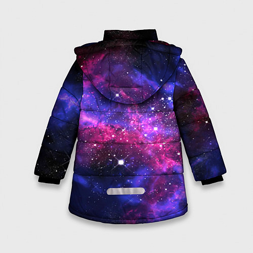 Зимняя куртка для девочки Space Panda / 3D-Черный – фото 2