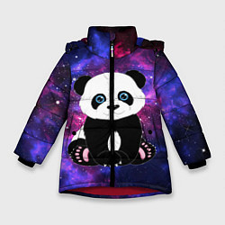 Куртка зимняя для девочки Space Panda, цвет: 3D-красный
