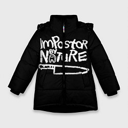 Куртка зимняя для девочки Among Us Naughty by Nature, цвет: 3D-черный