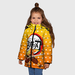 Куртка зимняя для девочки ЗЕНИЦУ ZENITSU, цвет: 3D-светло-серый — фото 2